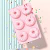 6-Cavities Silicone Donut Mold Easy Release Food Grade DIY Round Doughnut Cake Chocolate Baking Mold Kitchen Supplies