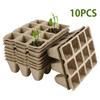 10pcs Seed Growing Tray Biodegradable Paper Pot Plant Seedling Herb Seed Nursery Cup Kit