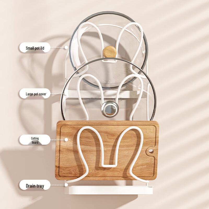 Nordic Foldable Countertop Pot Lid Rack