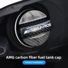 Real Carbon Fiber Gas Fuel Tank Cover Oil Filler Dustproof Cap Stickers For Mercedes Benz AMG A C E S Class W201 W210 W108 W204