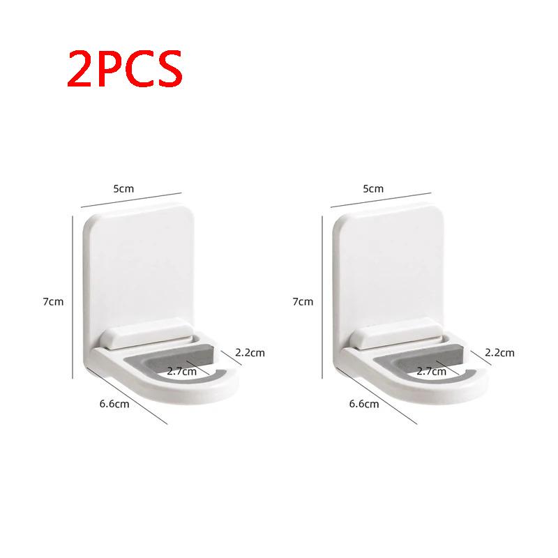 Self-adhesive Broom Mop Clip Holder,Wall Mount,Brush, Mop Hanger,Organizer Rack,Kitchen, Bathroom Storage,Multi-Purpose Hook
