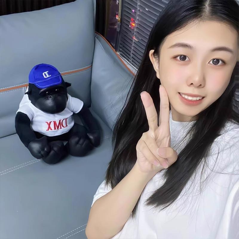 Jucărie de pluș mare Gorilă King Kong Neagră - Co-pilot Creativ Păpușă Maimuță Anime