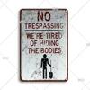 Warning No Farting Slogan Vintage Metal Tin Signs Home Bar Pub Decorative Plates Danger Retro Sign Wall Stickers Art Poster