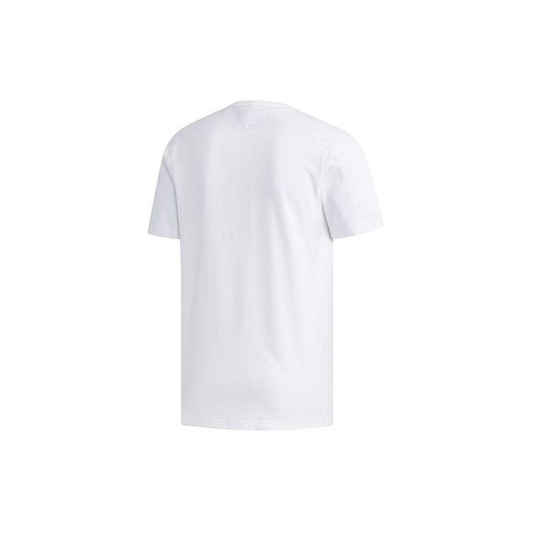 Adidas T Shirts Men's White Crew Neck Moderate Straight Fit FM6088