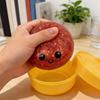 Glitter Bun with Food Steamer Stretchy Desk Toys Squeeze Dough Ball Soft Dumpling Bun Simulation Fidget Toy for Kids Adults