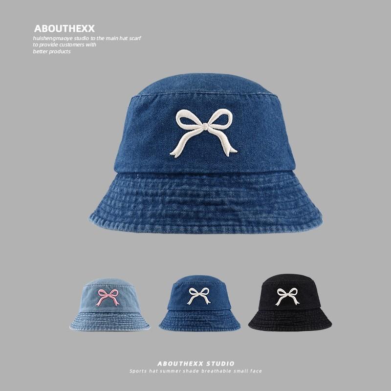 Bow Embroidered Baseball Cap With Sunshade And Breathable Cotton For Teens And Adults