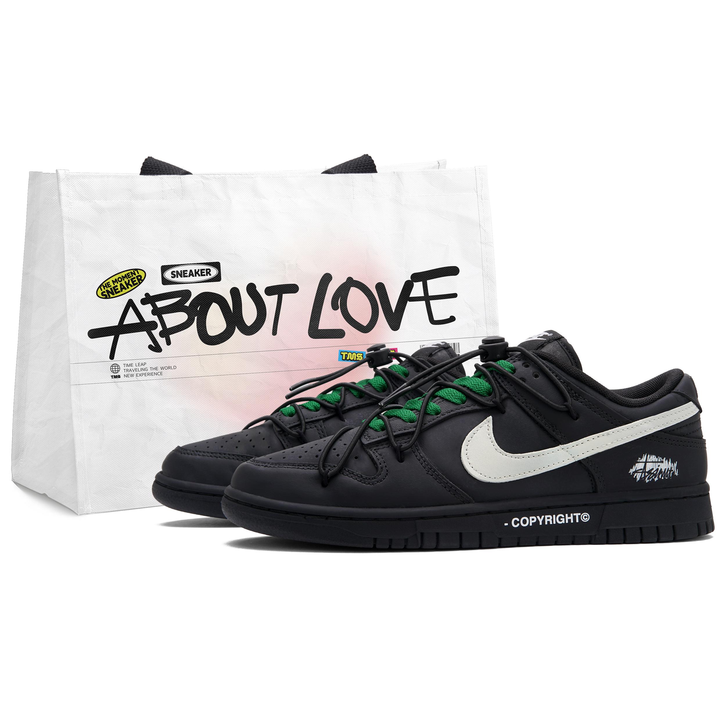 

Nike Dunk Black Green Train Low top Skateboard Shoes Unisex Black Gray HF5441-100(Team62-) 42.5