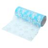 Tulle Rolls Shiny Glitter Delicate Soft Blue Printed Tulle Roll Gift Tie Party Table Decoration