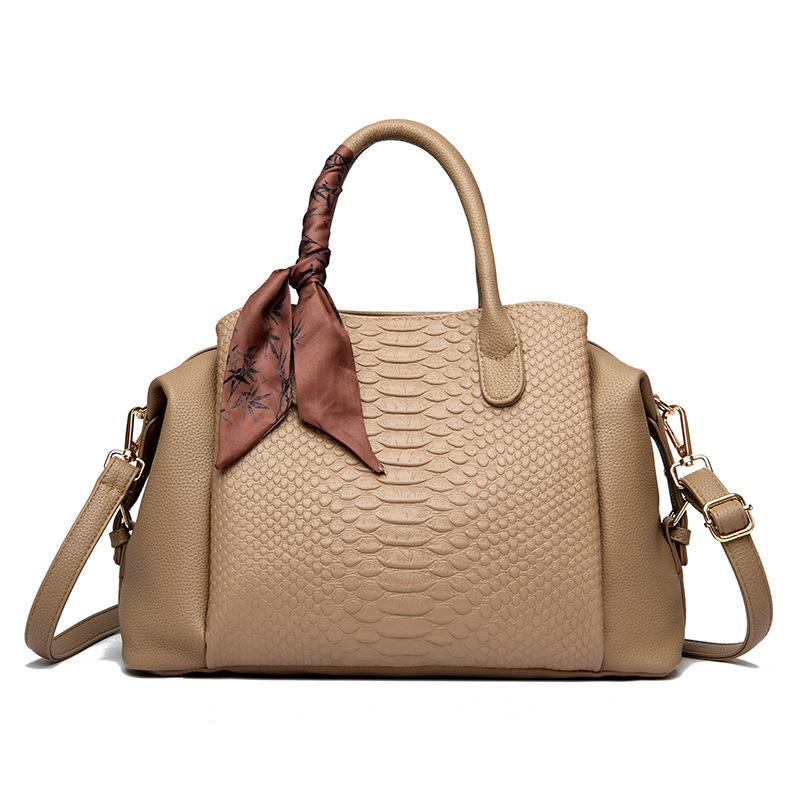 Bolso nuevo bolso de mujer bandolera bolso grande gran capacidad moderno retro versátil patrón de cocodrilo bolso almohada