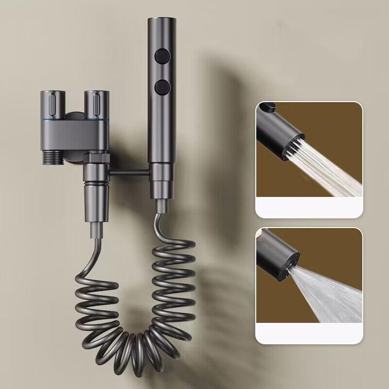 

Гигиенический душ для ванной комнаты, туалет, биде, насадка для душа, двойной выпуск, угловой клапан, наборы аксессуаров для ванной комнаты, сиденье для унитаза-биде