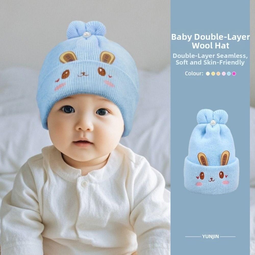 Soft Breathable Baby Knitted Caps Keep Warm Baby Warm Beanie Hats Kids Bonnet Hat  Kids Boys Girls