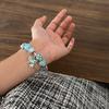 Retro Silver Heart & Butterfly Beaded Bracelet for Women - Versatile & Stylish European/American Jewelry
