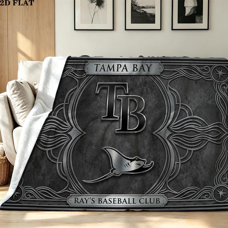 Tampa Bay Devil Rays Print Flannel Blanket High Quality Warm Comfortable Cover for All Seasons Perfect for Gifts Home Decor