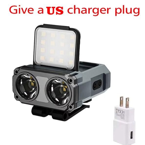 Portable Rechargeable Headlamp LED Clip On Cap Lamp Smart Sensor Flashlight Waterproof Hat Light Headlamp For Fishing Reading