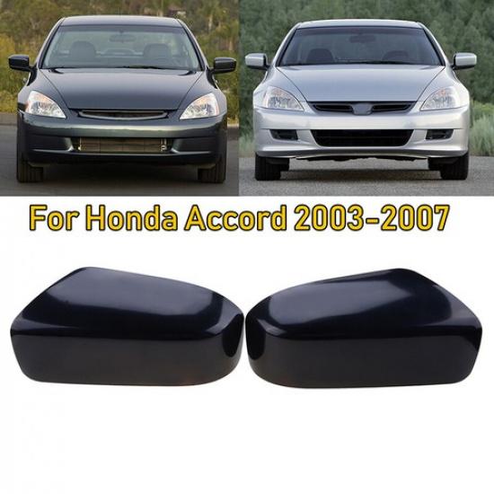 Fit For 2003 2004 2005 2006 2007 Honda Accord Side Mirror Cover Cap Gloss Black