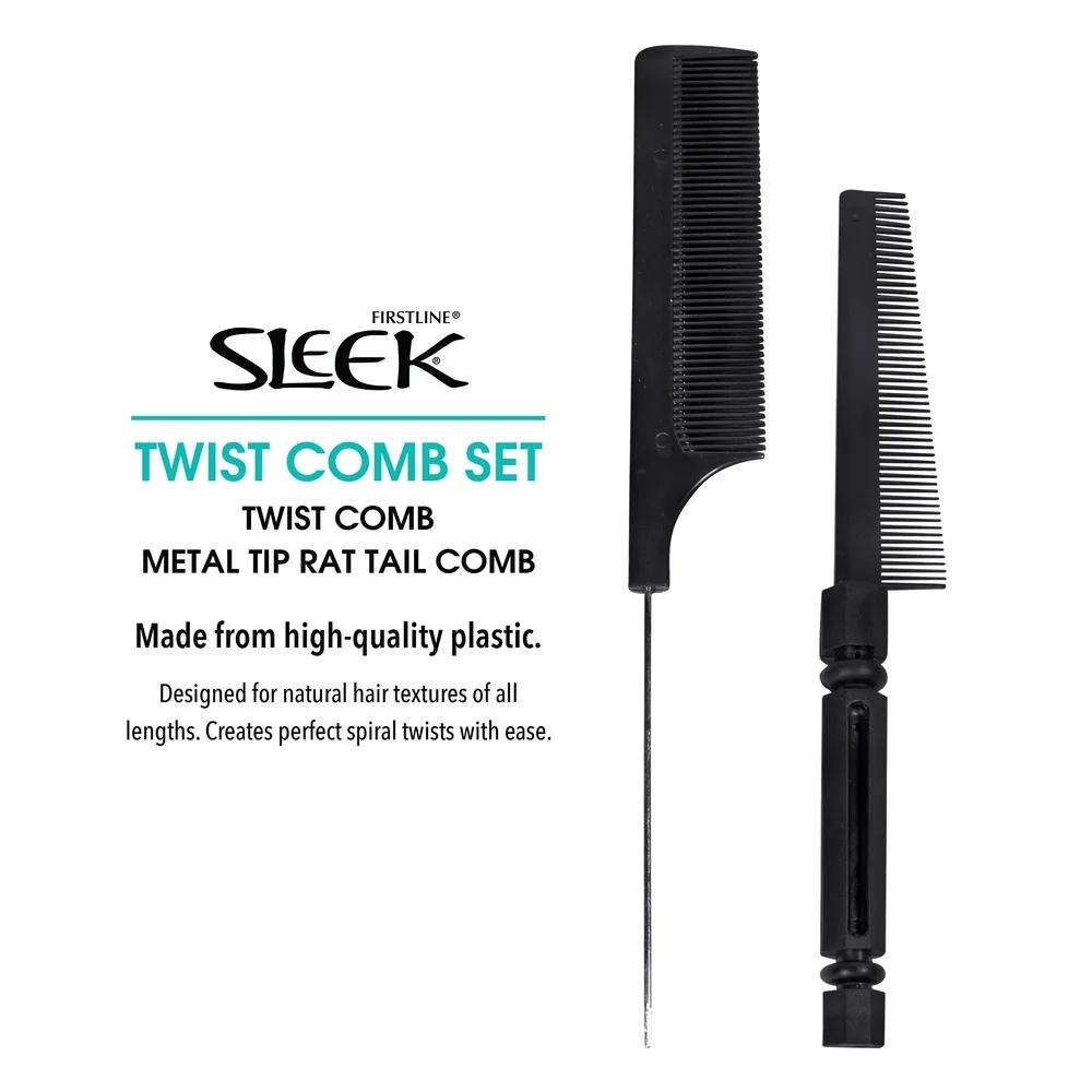 (3 pack  Twist Comb/Rat Tail Comb Set