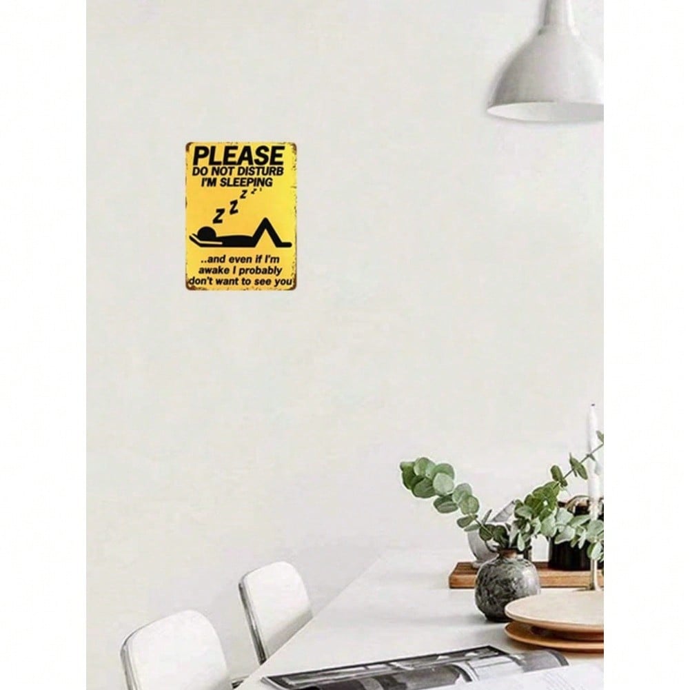Funny Metal Tin Sign Do Not Disturb Vintage Bathroom Wall Decor 30x20cm Unique Gift