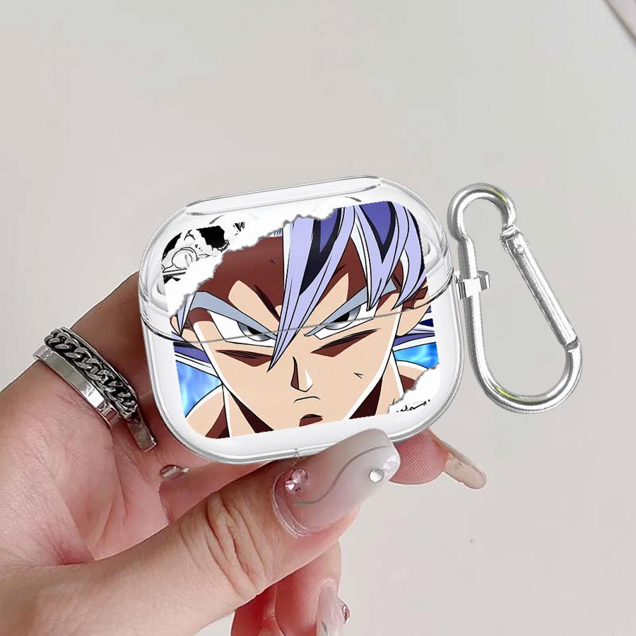 

Luxury D-Dragons Balls Clear Earphone Cases Cover With Hook Case For Samsung Galaxy Buds 4 Pro 2Pro Live 4Pro 3Pro 3 FE 2 Buds Live