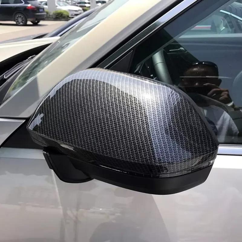 For Volkswagen VW Atlas Teramont 2017- Car Sticker Rearview Side Mirror Cover Wing Cap Exterior Door Rear View Case Trim