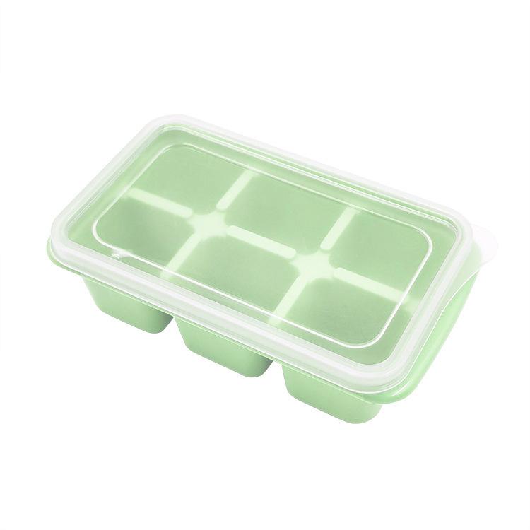 6 Ice Cube Molds In Summer, 6 Ice Cube Molds In Household Ice Grid Ice Box, Self-made Ice Box In Refrigerator with Lid