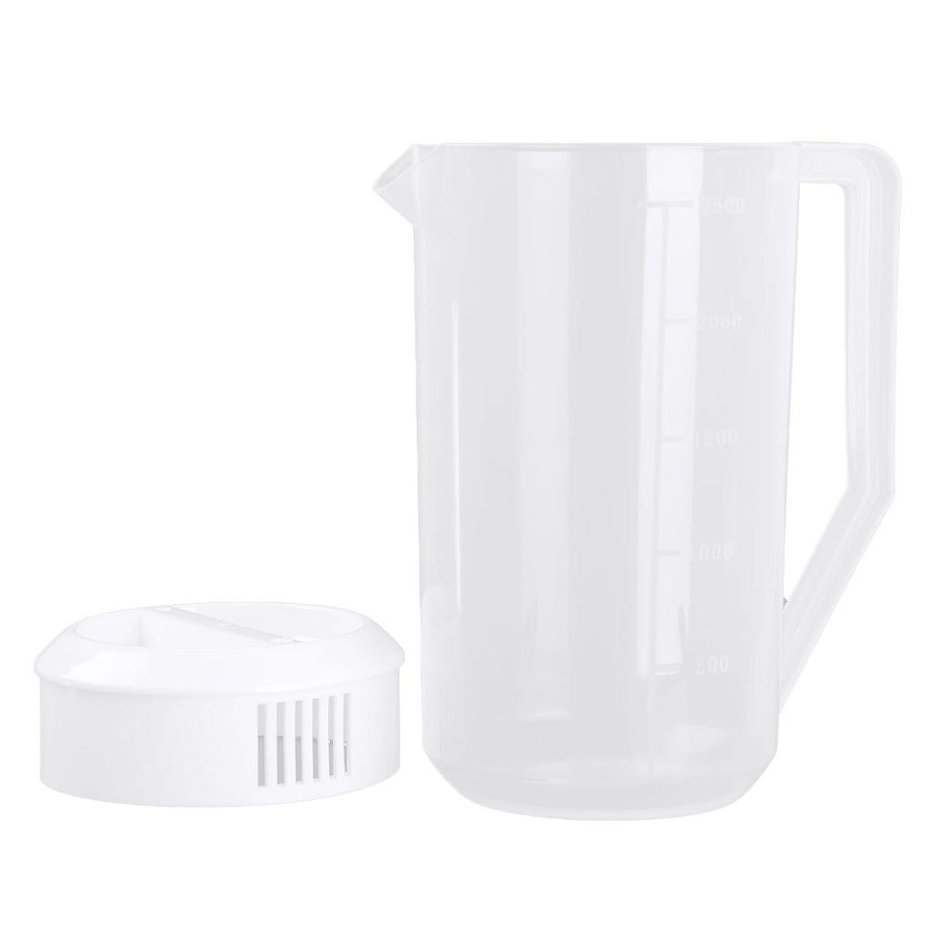 1500/2000/2500ml Waterkan Plastic Maatkan Waterketelkan met Deksel Handvat