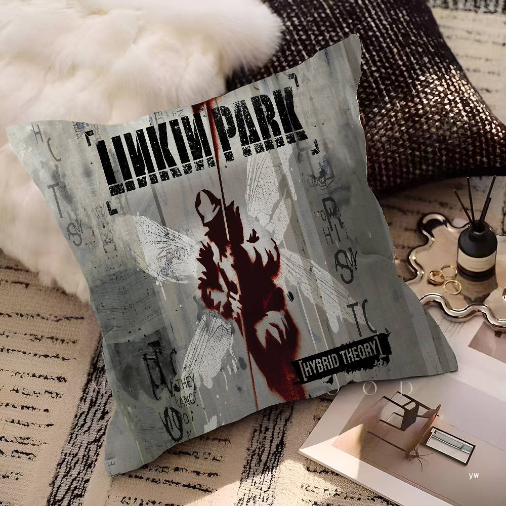 L-Linkin Hot Band Park Cushion Cover Pillowcase Upholstery Sofa Throw Pillow Home Decor Pillowcas