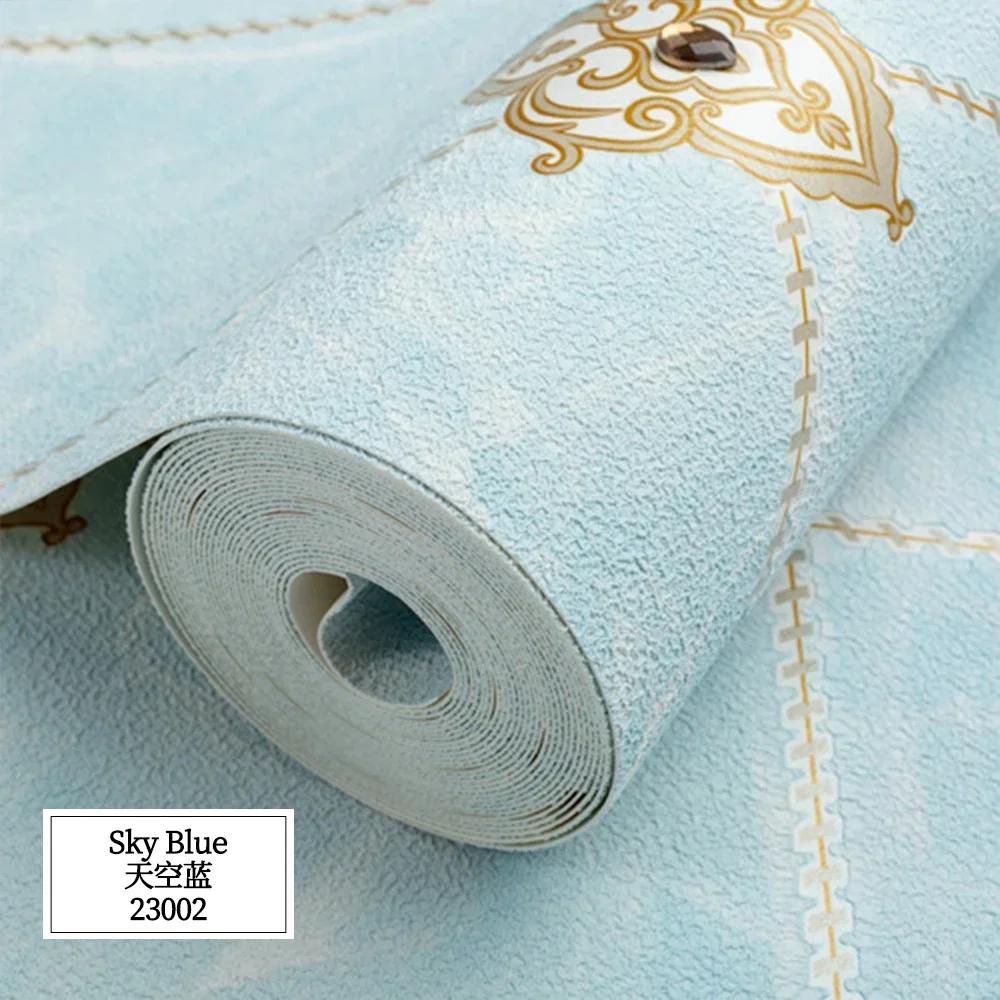 

1 рулон Новые обои 3D имитация кожи оленя с бриллиантами Декоративные обои для гостиной и спальни Клетчатые цветочные обои 53cmx1m