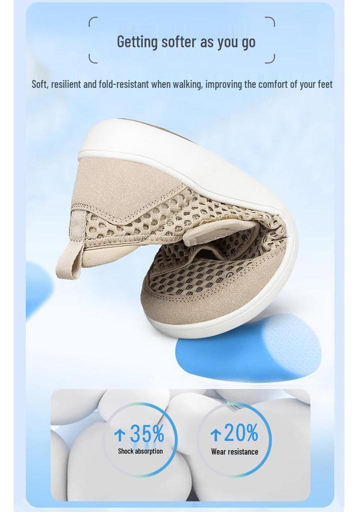 Damen atmungsaktive Sport-Mesh-Schuhe für breite Füße - Rutschfest, Große Größen für Mütter & Senioren