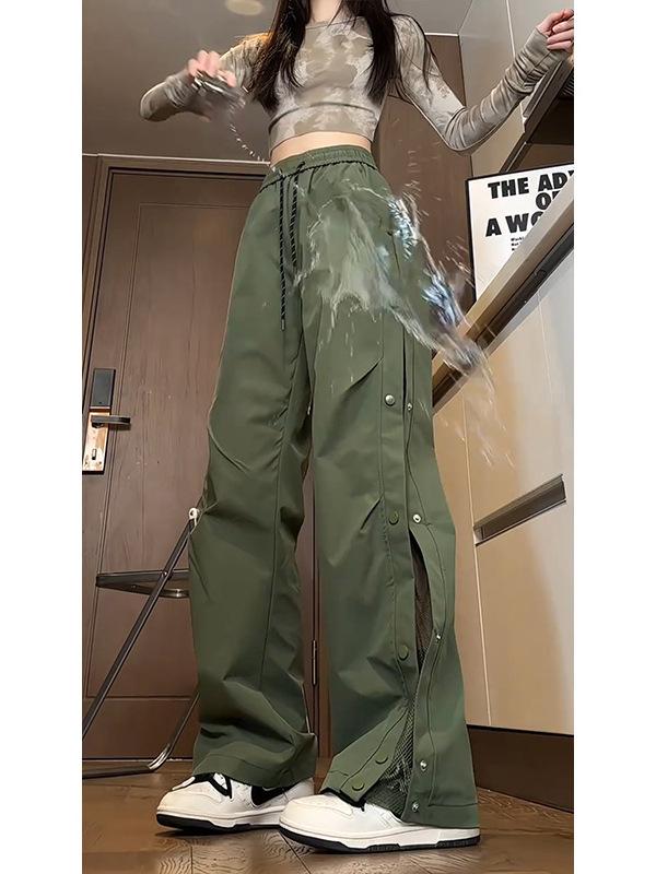

Army Green Women s Quick-Dry Waterproof Mountaineering Pants with Snap Buttons M (95-105 jin) армия зеленый