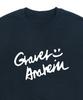 GRAVER [Unisex] Drawing Logo Smile Sweatshirt_Navy