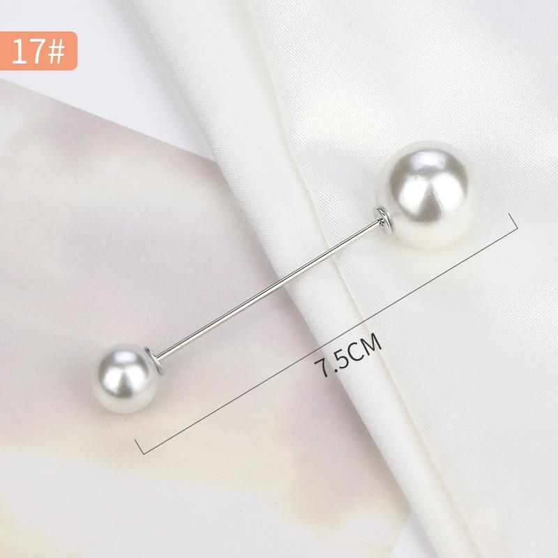 Pearl Anti-Exposure Brooch: Women's Waist-Cinching Pin & Clothing Decoration
