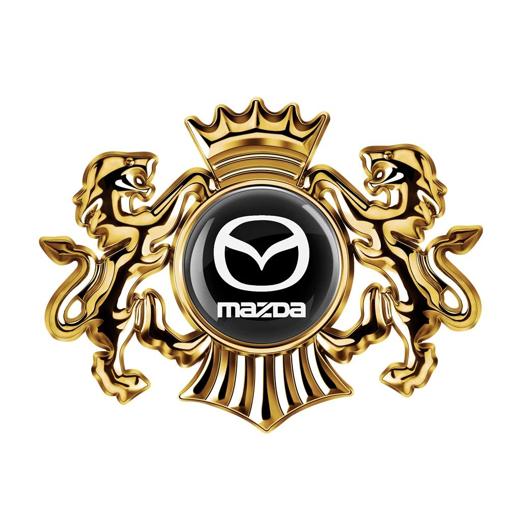 2025 Horký 3D kovový odznak křídel Boční obrys okna kufru Samolepka Decal pro Mazda 3 5 2 Axela CX-5 CX-3 CX-9 Atenza Demio RX7 M