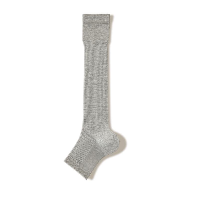 Women s Mulberry Silk Mesh Calf Socks: Half-Toe, Seamless, Cooling, Long, Double-Needle Design. One Size