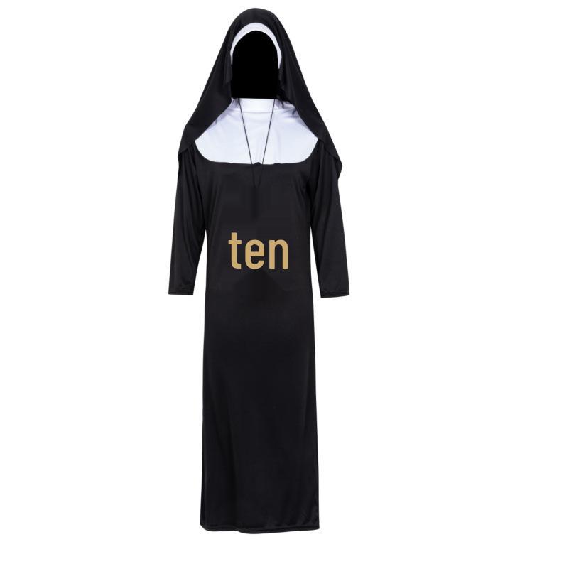 Adult Halloween Nun & Virgin Mary Costume for Role Play & Performance