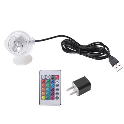 LED Aquarium Light Color Change Round Waterproof Submersible Fish Tank Lamp   1W