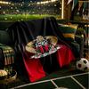 Ogc Nizza Wappen Kunstwerk Decke Leicht Ideal Bettwäsche Decke Perfekt für Reisen, Camping, Wohnzimmer, Büros, Sofas, Fan Weihnachtsgeschenk