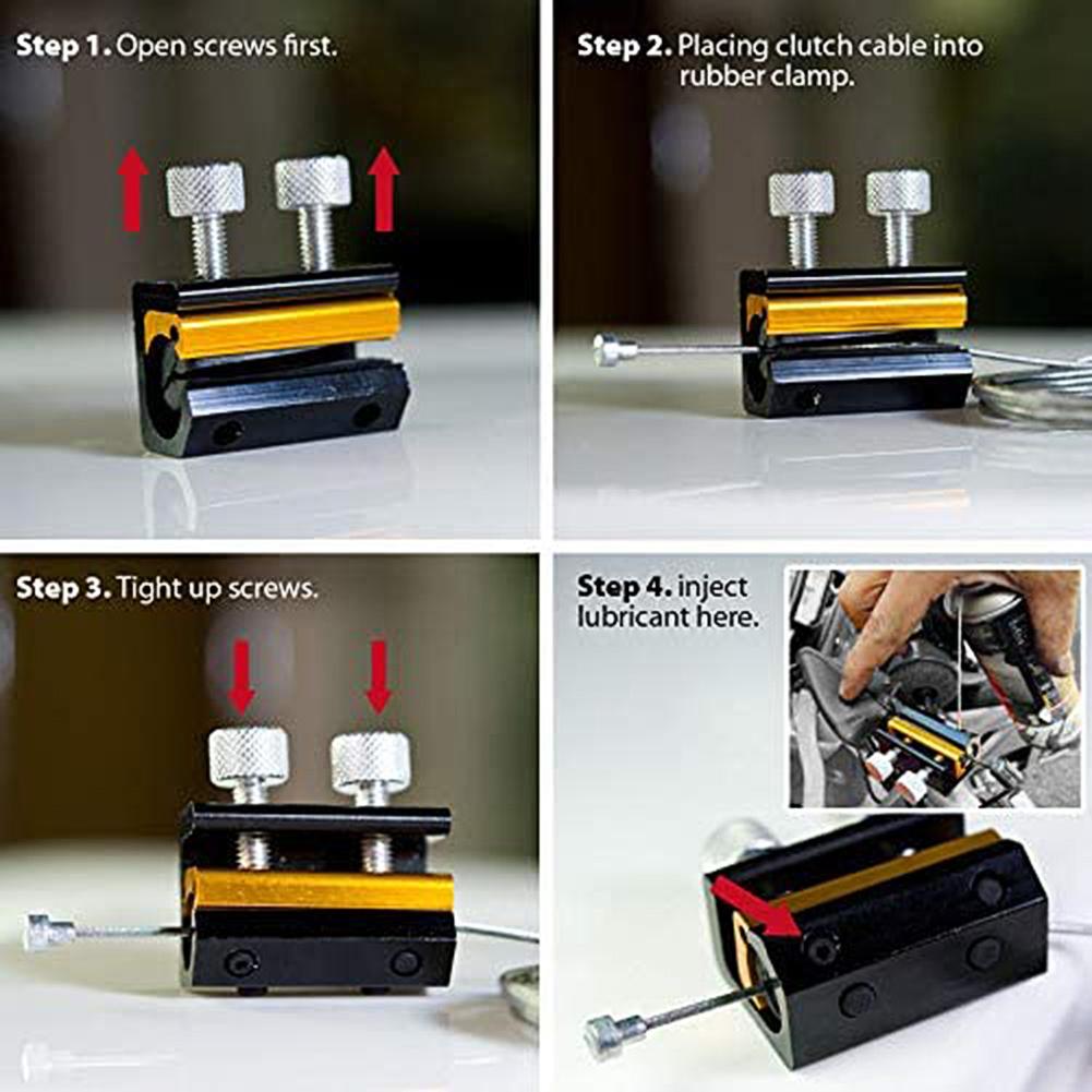ATV Gaszug Kupplungszug Bremszug Werkzeug Doppelzugschmierung Schmiergerät Schmierer Kupplungsgaszug-Schmierer Für ATV Motorrad Roller Fahrrad