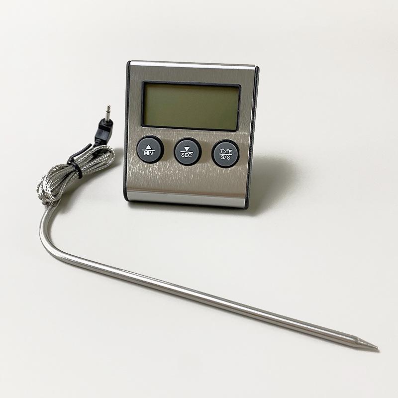 Stylish Electronic Kitchen and BBQ Food Thermometer with Timer