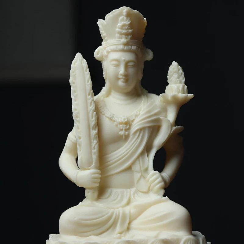 Chinese Buddha statues Resin statues, wisdom and blessings Zen enthusiasts Home, Living Room, Office Feng Shui Character Statues