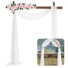Hochzeitsbogen Drapierstoff Hochzeitsbogen Drapierungen Transparenter Hintergrundvorhang für Hochzeitszeremonie Party Deckendekoration