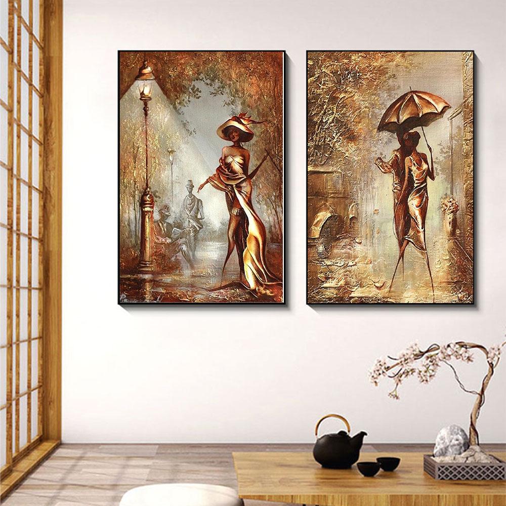 Mode retro kunst abstrakte figur leinwand malerei büro wand kunst romantische paar poster wohnzimmer hause dekoration wandbild Kein Rahmen