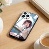 Anime F Phone Case For iPhone 17 16 15 14 13 12 Max Plus Silicone Black Cover