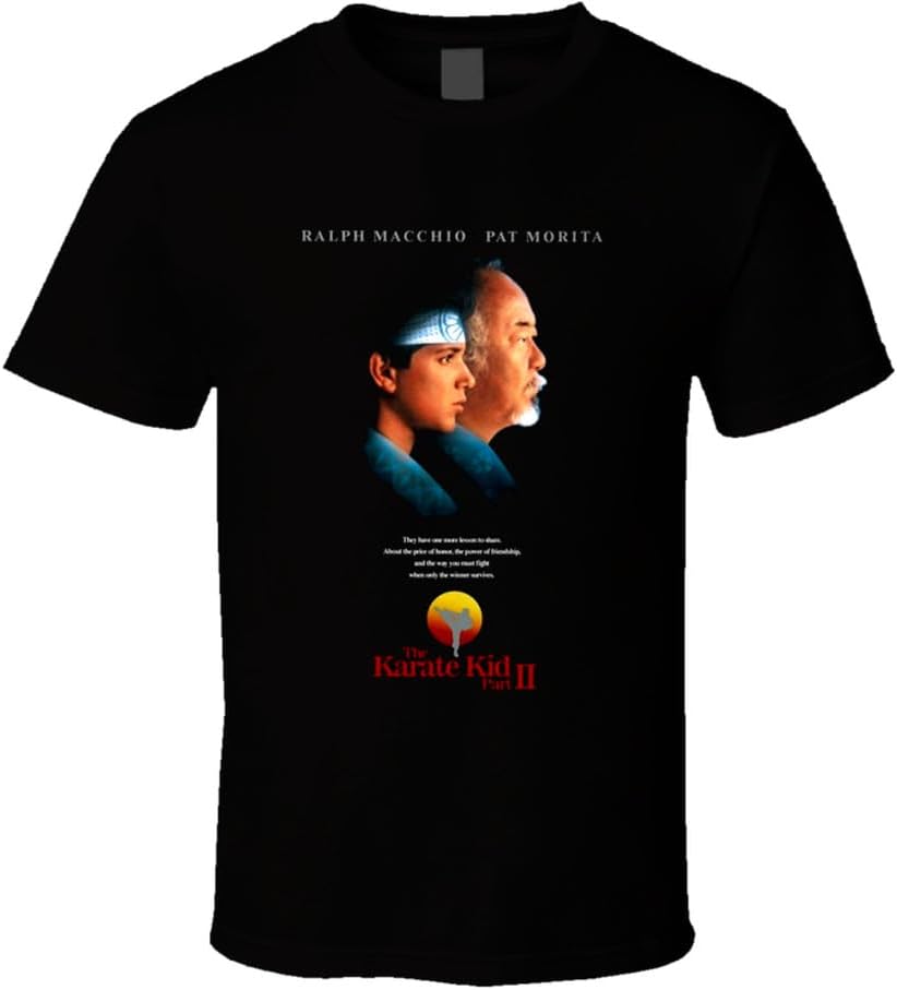 Karate Kid II Ralph Macchio Pat Morita Movie T-shirt