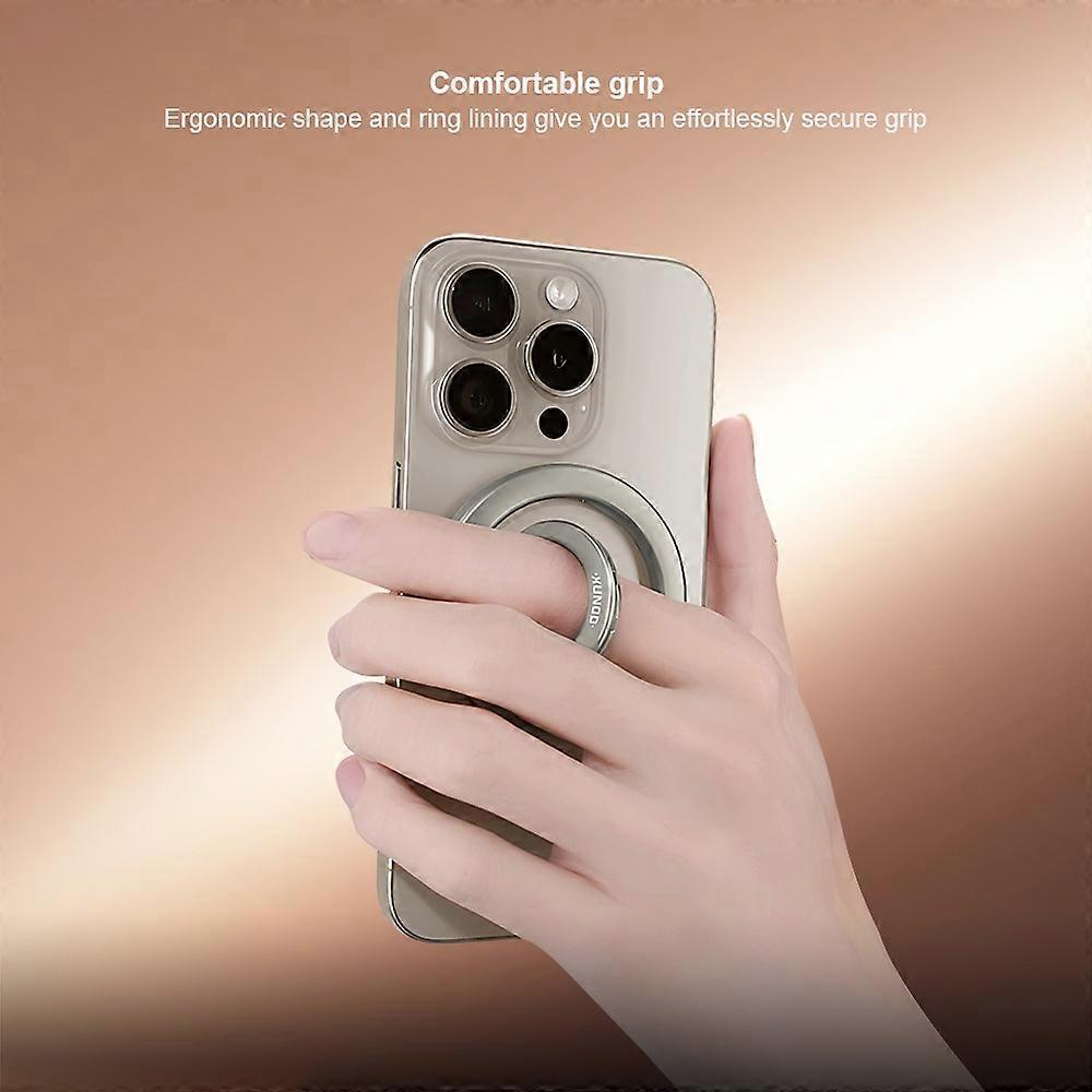 AS XUNDD XDHO-060 Magnetic Phone Ring Holder Portable Ring Grip Stand Adjustable Kickstand - Black Less