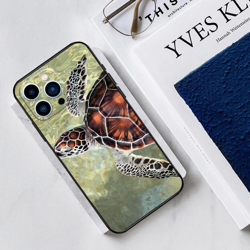 

warming green turtles Case For iPhone 17 Air 14 13 12 11 15 16 Pro Max Mini 15 16 Plus 16e Funda Silicone Cover iPhone 13 mini
