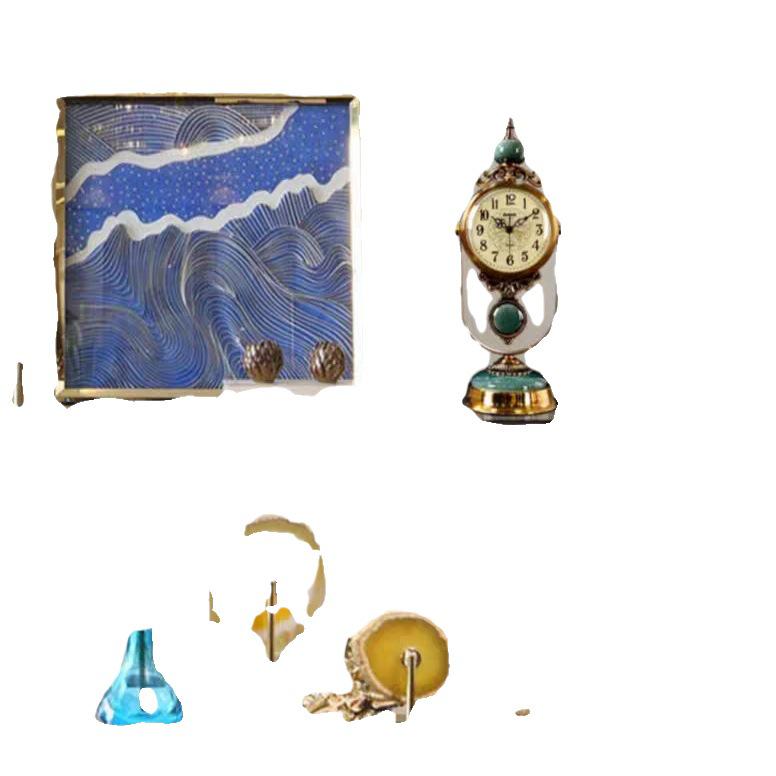 Grand Style European Retro Table Clock - 2026 New American-Style Desktop Pendulum Clock for Living Rooms