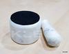 KLEO 2.5" Diameter White Marble Stone Mortar and Pestle Set Spice, Medicine Pill Crusher Masher - Small Size