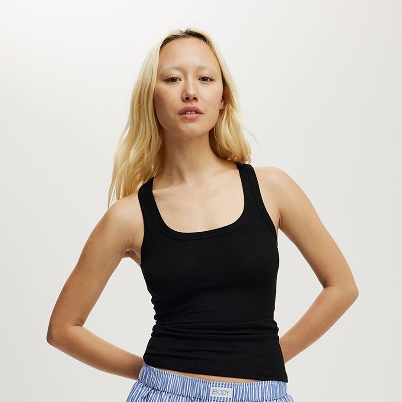 

Foreign Trade Original Order Cot * Ton on Sleep Recovery I-Shaped Vest + Sleep Recovery Roll Waist Pants Casual Set Black Vest L