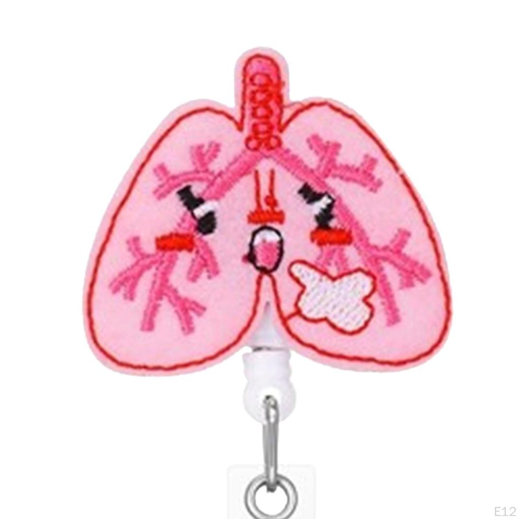 Retractable Badge Holder ID Reel Clip Card Holders Nurse Style A