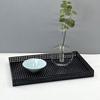 Modern Simple European Style Nordic Black Metal Grid Tray Ornaments Model House Sales Office Soft Furnishings